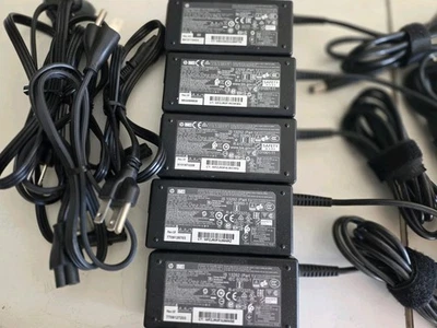 Lote de 5 cargadores adaptadores de CA de alimentación para computadora portátil HP 65W ProBook genuinos con cables de 7 mm Foto 1 de 3