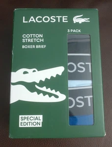 LACOSTE EDICIÓN ESPECIAL 3 ALGODÓN ELÁSTICO CALZONCILLO BOXER TALLA XL - Imagen 1 de 5