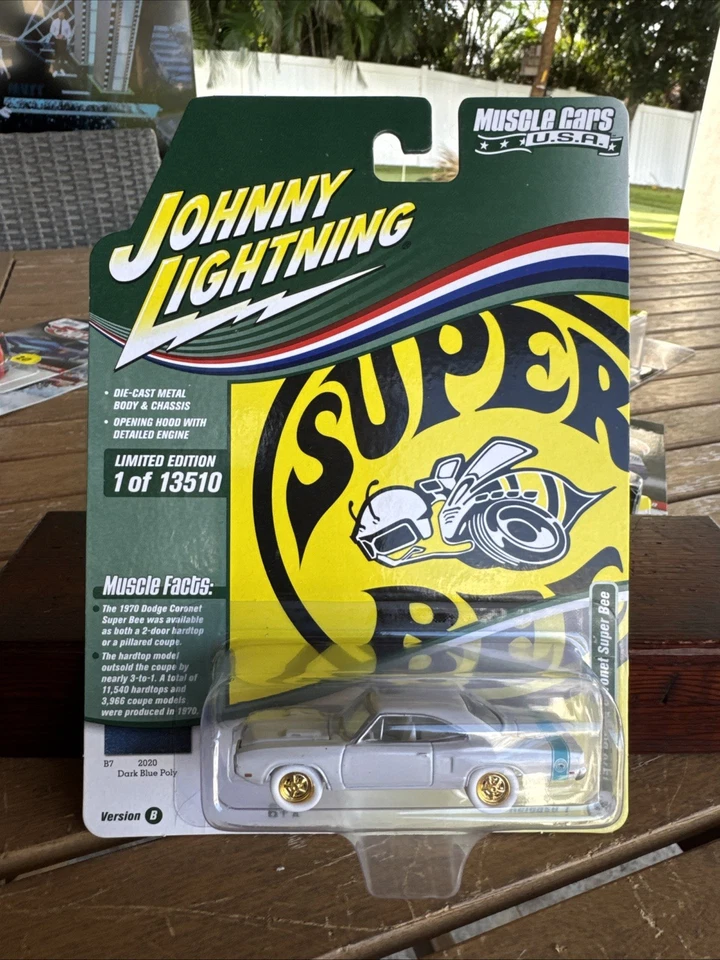 Dodge Coronet Super Bee 1970 Johnny Lightning - casi como nuevo - White Lightning Foto 1 de 4