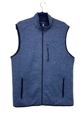 Johnnie-O Men's Coastal Zip Fleece Vest Travel Casual Maritime Blue L - Image 1 of 4