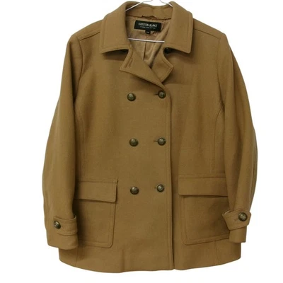 Kristen Blake Studio Collection Women's Camel Double Breasted Wool Coat 16W - Image 1 of 4