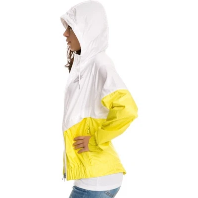 Chaqueta con capucha NIKE Sprotswear Windrunner para mujer - blanca y amarilla - mediana para mujer Foto 1 de 4