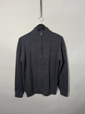 Jersey FRENCH CONNECTION CREMALLERA COMPLETA - Talla pequeña - Azul marino - Excelente estado - Hombre Foto 1 de 3