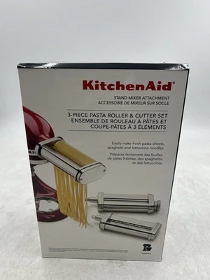 KitchenAid Stand Mixer Attachment 3-Piece Pasta Roller Cutter Set New In Box - Image 1 of 2