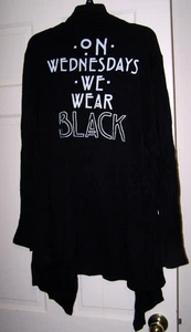 American Horror Story Cardigan Womens 1x Hot Topic Wed. We Wear Black New! - Picture 1 of 11