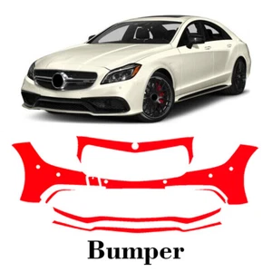 Front bumper PreCut PPF Paint Protection Film For Mercedes Benz CLS63 2015-2018 - Picture 1 of 6