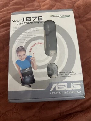 NEW Sealed ASUS WL-167g USB 2.0 WLAN Adapter - Image 1 of 2