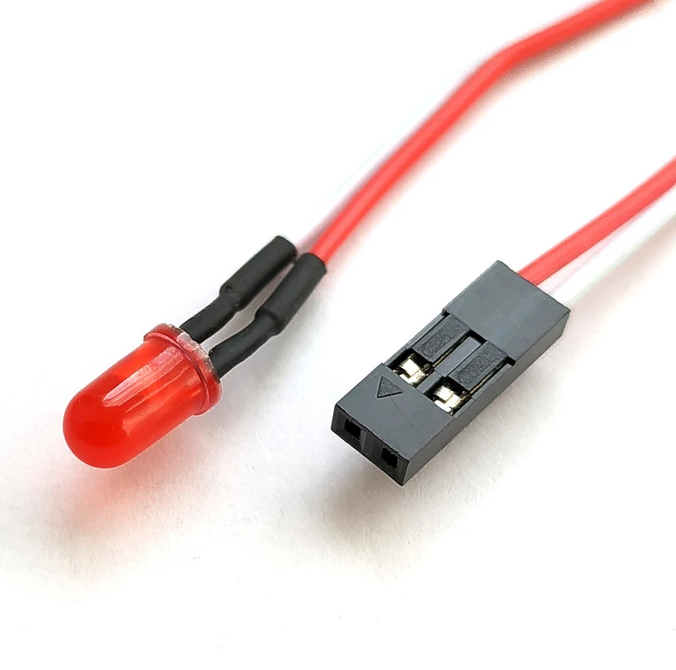  Power LED Anschluss Leuchtdiode rote Leuchte Frontpanel rot Computer PC Case - Bild 1 von 1