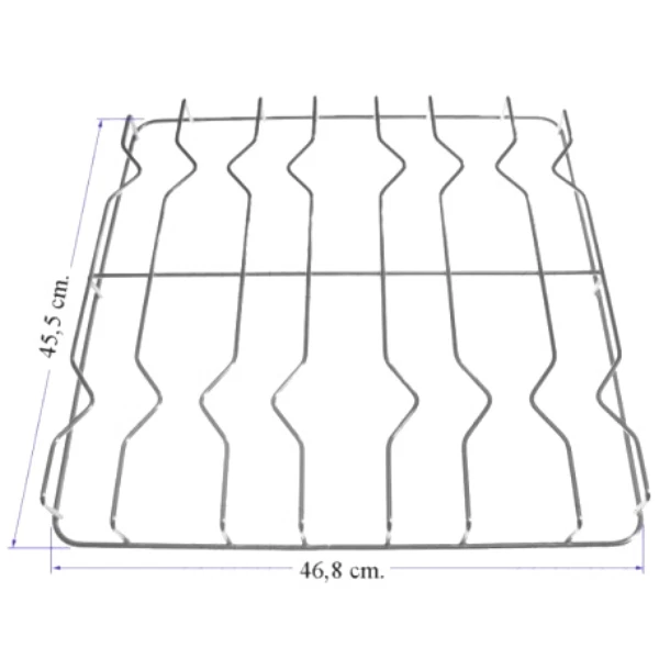 Ariston Indesit griglia cucina 4 fuochi in acciaio 45,5 x 46,8 cm - Immagine 1 di 1