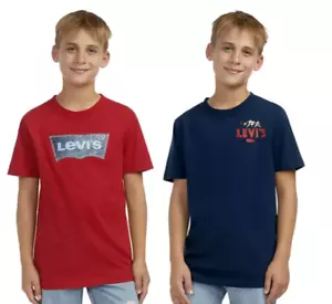 Levis Jungen T-Shirt 2-PK Graphc Kurzarm Tees Gr. M-8 - Bild 1 von 9