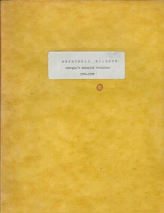 Archibald Bulloch, Georgia's Colonial President 1776-77 Draft of Thesis/ Diserta - Picture 1 of 4
