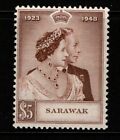 Sarawak 1948 Silver Wedding High Value Sg 166 Mnh