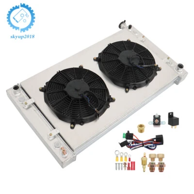 For Chevy Truck GMC C/K C1500 C2500 C3500 1988-1999 3Row Radiator+Shroud Fan Kit - Image 1 of 4