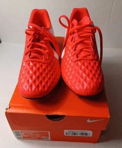 Nike Tiempo Legend 8 Academy FG/MG Red Leather AT5292-606 Men Size 9 Woman 10.5 - Picture 1 of 8