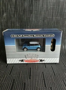 NIB Micro-Zoomers Mini Cooper S, 1:58 Full Function Remote Control Car, Blue - Picture 1 of 6