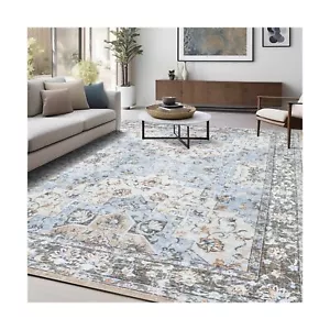 Washable Area Rug for Bedroom Living Room 9x12 Soft Floor Mat with Non Slip B... - Picture 1 of 7