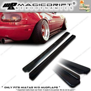 For 90-97 Mazda NA Miata Roadster JDM FD Style Side Skirts Flat Under Extension - Picture 1 of 11
