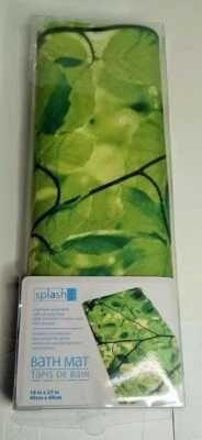 Коврик для ванны Splash TREE TOP ПВХ, противоскользящие присоски мягкие - 16 дюймов x 27 дюймов - Изображение 1 из 3
