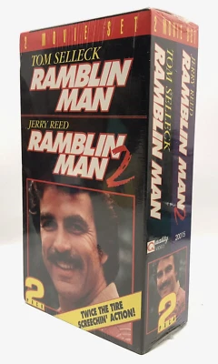 New-Ramblin Man + Ramblin Man 2- Tom Selleck 1993 Quality Special Prod. VHS SET - Image 1 of 4