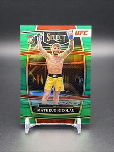 2022 Panini Select UFC - Concourse Green Prizm /5 #83 Matheus Nicolau RC