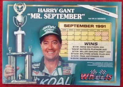 Tarjeta NASCAR vintage prototipo Harry Gant 1992 ruedas holograma Sr. septiembre rara Foto 1 de 4