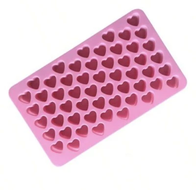 Silicone Heart Ice cube Tray for summer BBQ, Chocolate Mould Tray, Cute Gift  - Image 1 of 3