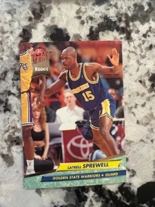 1992-93 FLEER ULTRA NBA ROOKIE CARD GOLDEN STATE WARRIORS LATRELL SPREWELL #266 - Picture 1 of 1