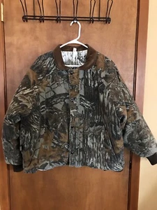 Men’s XL Vintage WALLS Realtree Camo Reversible Jacket Insulated Bomber Hunting - Picture 1 of 22