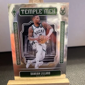 2023-24 Panini Phoenix Damian Lillard Temple Men Silver #5 Bucks - Bild 1 von 2