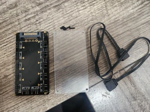 5V 3-Pin RGB 10 Hub Splitter SATA Power 3pin ARGB Adapter Extension Cable - Picture 1 of 1