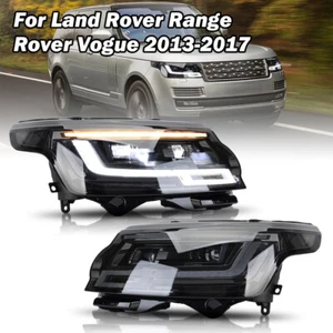 Left+Right Headlights DRL Turn Signal For Land Rover Range Rover Vogue 2013-2017 - Foto 1 di 16