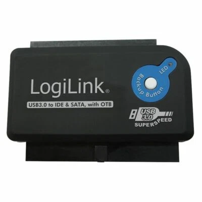 LogiLink AU0028A USB 3.0 Super Speed zu IDE & SATA Adapter mit OTB bis zu 5 Gbps - Bild 1 von 4