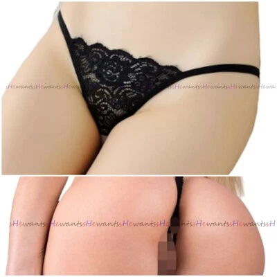 open String XXX offen Tanga ouvert sexy Slip Porno geil Hipster Dessous Höschen - Bild 1 von 4