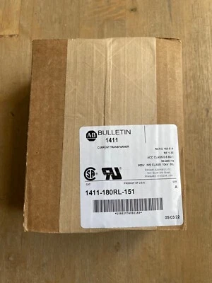 ALLEN BRADLEY 1411-180RL-151 SER A CURRENT TRANSFORMER 150:5A NEW - Image 1 of 4