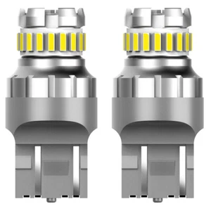 7443 LED Reverse Backup Light Bulbs White For 2018 2019 2020 2021 Ford F150 F250 - Picture 1 of 12