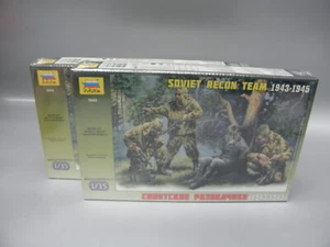 LOTE DE 2 FIGURAS MODELO ZVEZDA 3643 EQUIPO DE RECONOCIMIENTO SOVIÉTICO 1943-1945 CONJUNTO 1:35 - Imagen 1 de 1