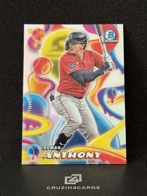 2025 Bowman Chrome - Refrator Roman Anthony Melt Mashers #MM-13 - Red Sox OF - Imagem 1 de 4