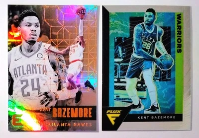 KENT BAZEMORE * 2017-18 Panini Essentials GOLD #16, 2020-21 Panini Flux #59 - Image 1 of 4