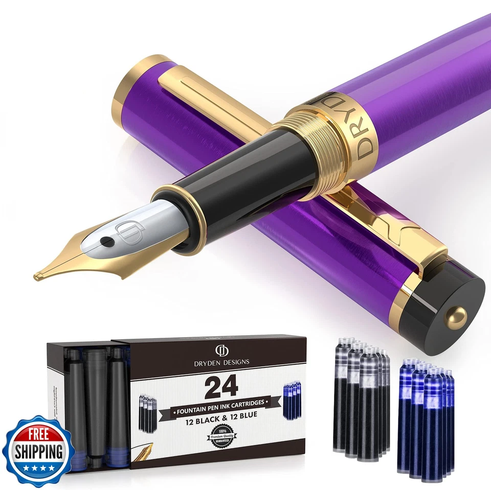 Pluma Estilográfica Dryden Designs Púrpura Decadente Foto 1 de 4