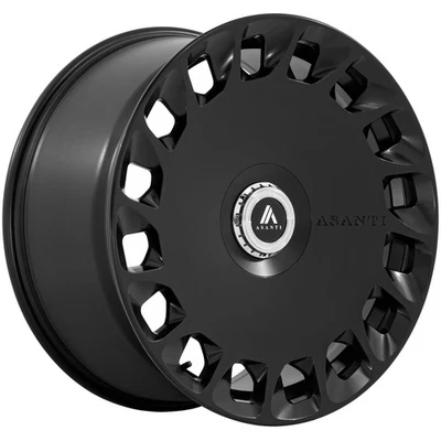 Asanti ABL-45 Aristocrat 22x10.5 5x112/5x120 +38mm Matte Black Wheel Rim 22 Inch - Image 1 of 4