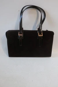 echt Fendi dunkelbraun Wildleder Leder Borsa Manici Umhängetasche Schulter Handtasche - Bild 1 von 17