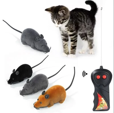 Remote Control RC Rat Mouse MICE Wireless For Cat Dog Pet Toy Novelty Gift - Image 1 of 4