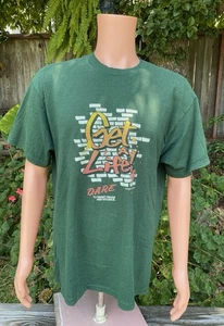 Vintage Dare To Resist Drugs And Violence Shirt Green Size XL 99’ Jack Nadel Inc - Picture 1 of 9