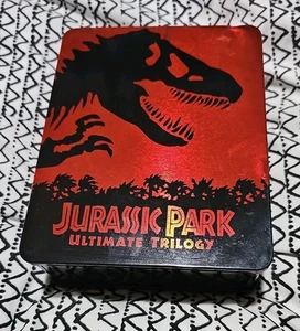 Jurassic Park Ultimate Trilogy (Blu-ray) Collectors Tin + Loads Of Extras - Picture 1 of 3