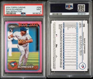 2024 Topps Chrome - Pink Refractor #290 Davis Schneider (RC) - Bild 1 von 1