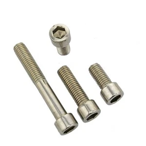 TORNILLOS TAPA ZÓCALO M3 M4 M5 CABEZA HEXAGONAL ALLEN PERNOS DIN912 201 ACERO INOXIDABLE - Imagen 1 de 5