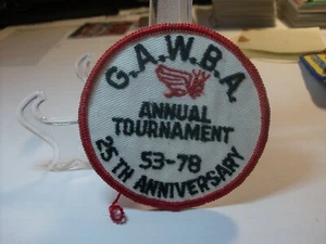 1978 G.A.W.B.A. Jährliches Turnier 53-78 25. Jahrestag Aufnäher - Bild 1 von 2