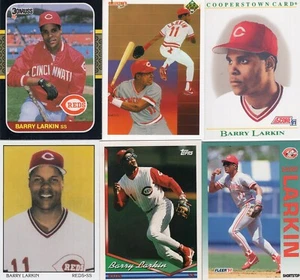 BARRY LARKIN Lot of 28+ Different Premium Baseball Cards REDS Cooperstown HOF - Picture 1 of 6