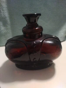 Vintage Amethyst Crown Decanter Victrylite Made in Italy for Oshkosh Wisconsin - Picture 1 of 7