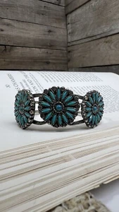 Pulsera abrazadera disfraz plata azul howlita piedra y tono plata 💙 - Imagen 1 de 10